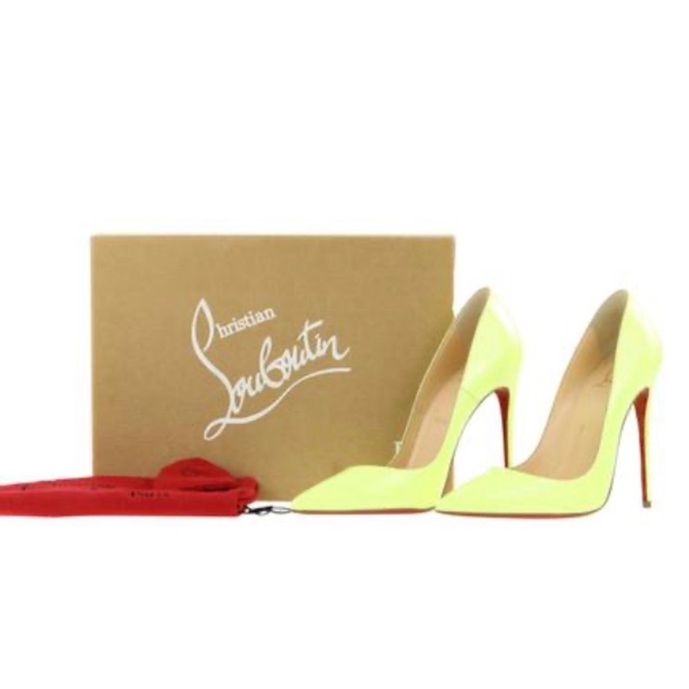 Christian Louboutin Neon Patent So Kate Pumps